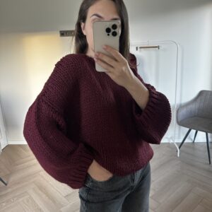 Megztinis "Cloud" bordo