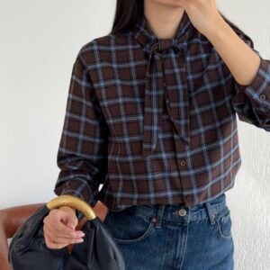 Medvilnės marškiniai "Lea blue"