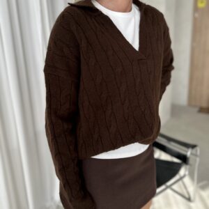 Megztinis "Polo brown"